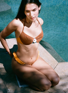 Copper + Marigold Halter Bikini