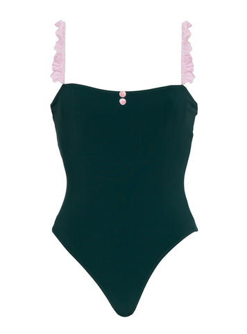 Ruffle Strap One Piece